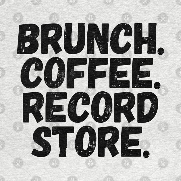 Brunch Coffee Record Store Perfect Day by PeakedNThe90s